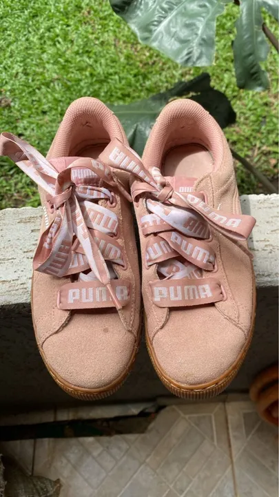 Tênis Puma Rosa em Suede original n 36