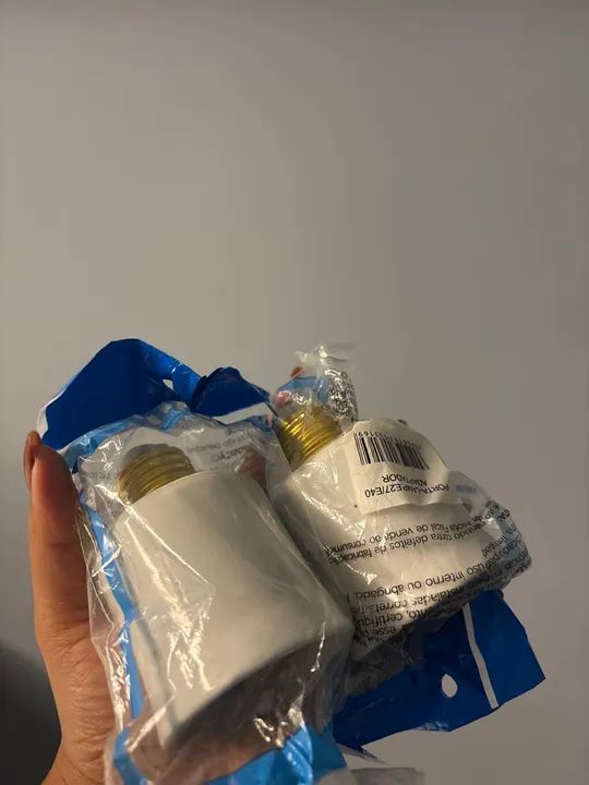 2 pç bocal de porcelana adaptador de E27 para E40