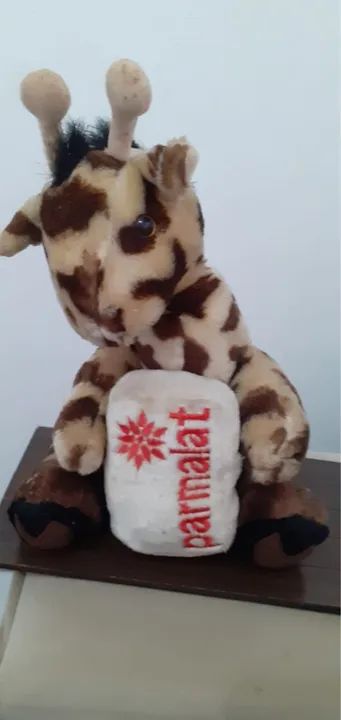 Pelúcias Parmalat bem conservadas fora da embalagem