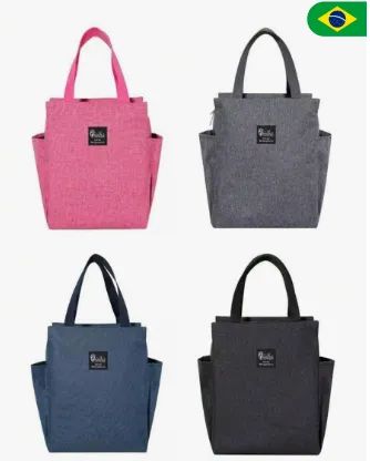 Bolsa térmica quente e frio marmita Fitness Academia trabalho pequena impermeável z842 - Foto 2