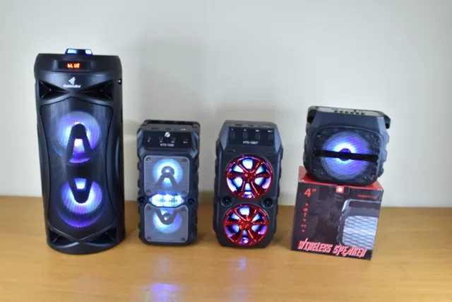 Caixas De Som Bluetooth De Alta Qualidade Som Limpo Com Graves e Muita Potência