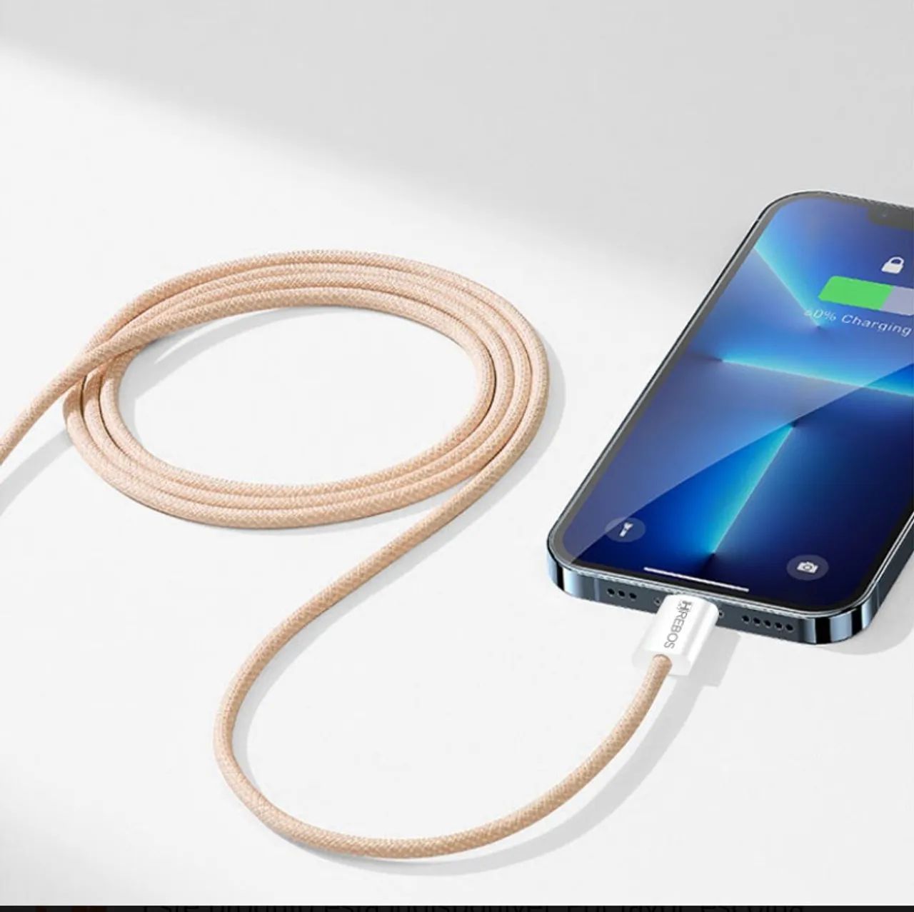 Cabo com 3 m de comprimento- USB tipo C ou Tipo IOS  - Foto 4