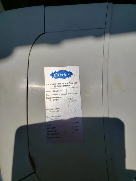 Ar condicionado 22000 btus - Carrier - Foto 3