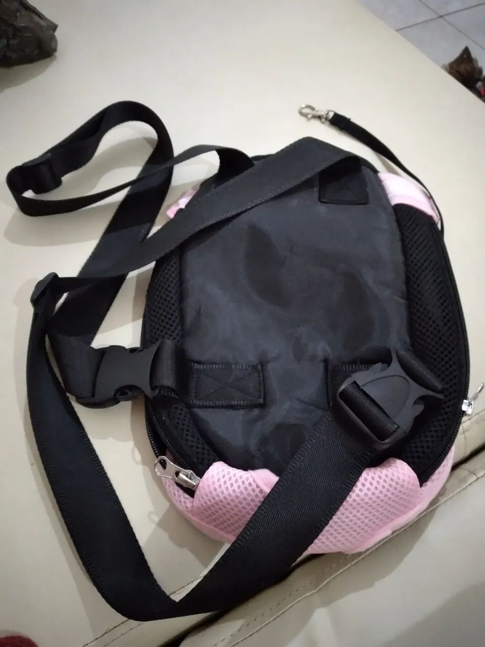 Mochila para Cachorro porte pequeno- Rosa tamanho S  - Foto 2