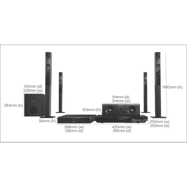 Home Theater com Blu-ray 3D 5.1 - Semi Novo