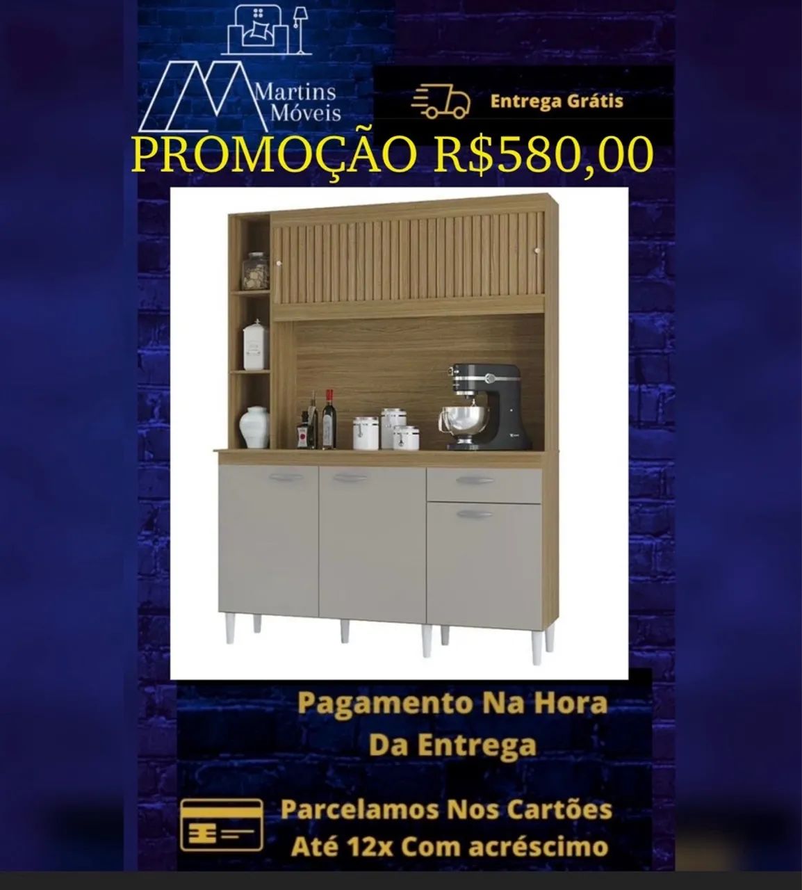 GRANDE PROMOÇÃO*KIT COZINHA DUDA 140 NOVO ENTREGA GRÁTIS ACEITA CARTÃO