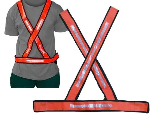 LOTE DE COLETES DE IDENTIFICAÇÃO REFLETIVOS EM X