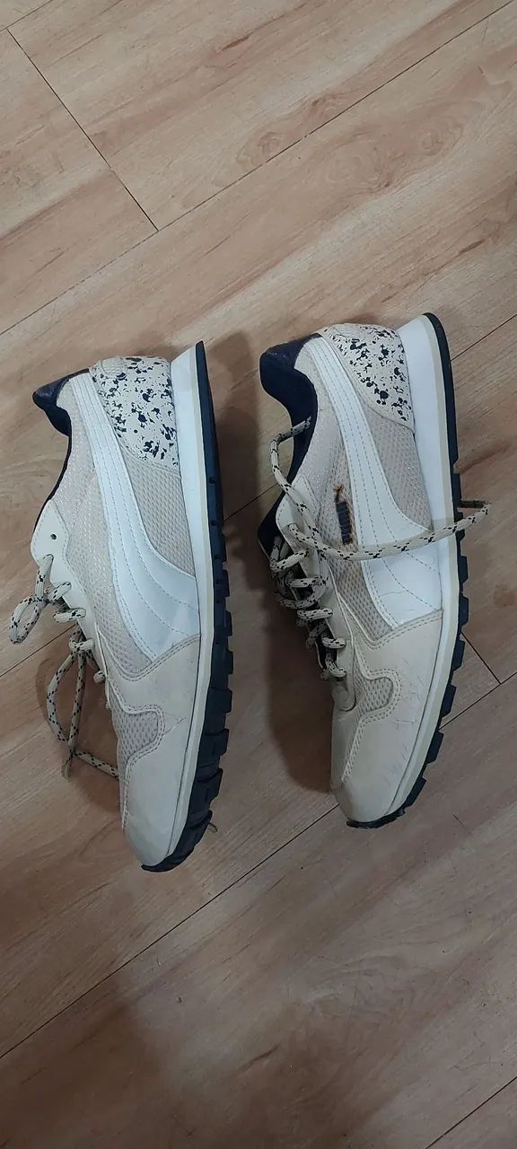 Tênis Puma Runner Speckles Bege 41 - Foto 5