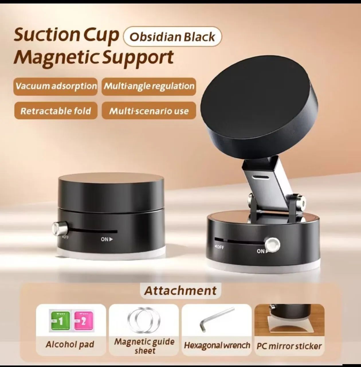 Suporte multifuncional para celular com imã, rotação com 360° e suporte para carro 