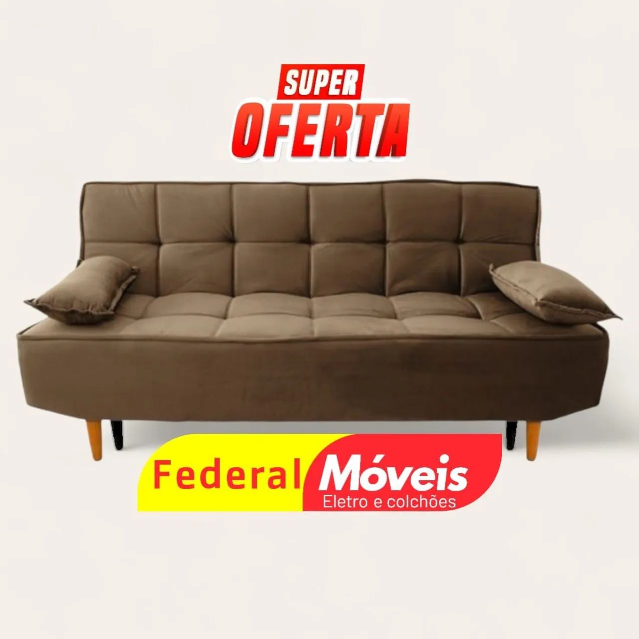 Sofá Cama D33 1,88m em Oferta - Federal Móveis