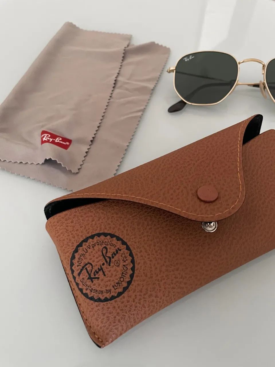 Óculos Ray-Ban Hexagonal Original - Foto 4