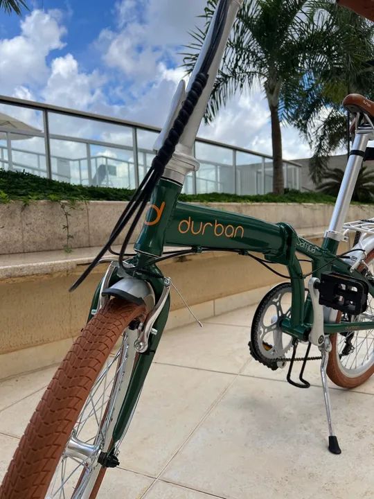 Bicicleta Dobrável Durban - Verde - Foto 4