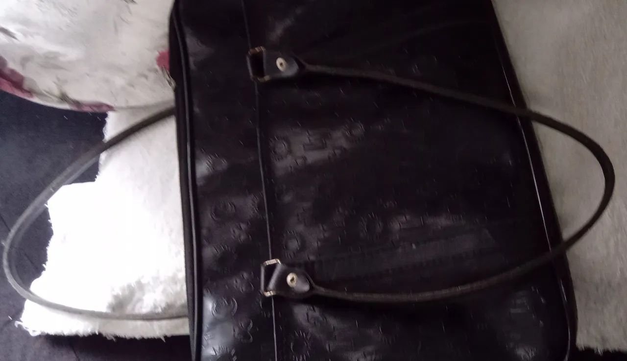 Bolsa de Couro Preta - Foto 3