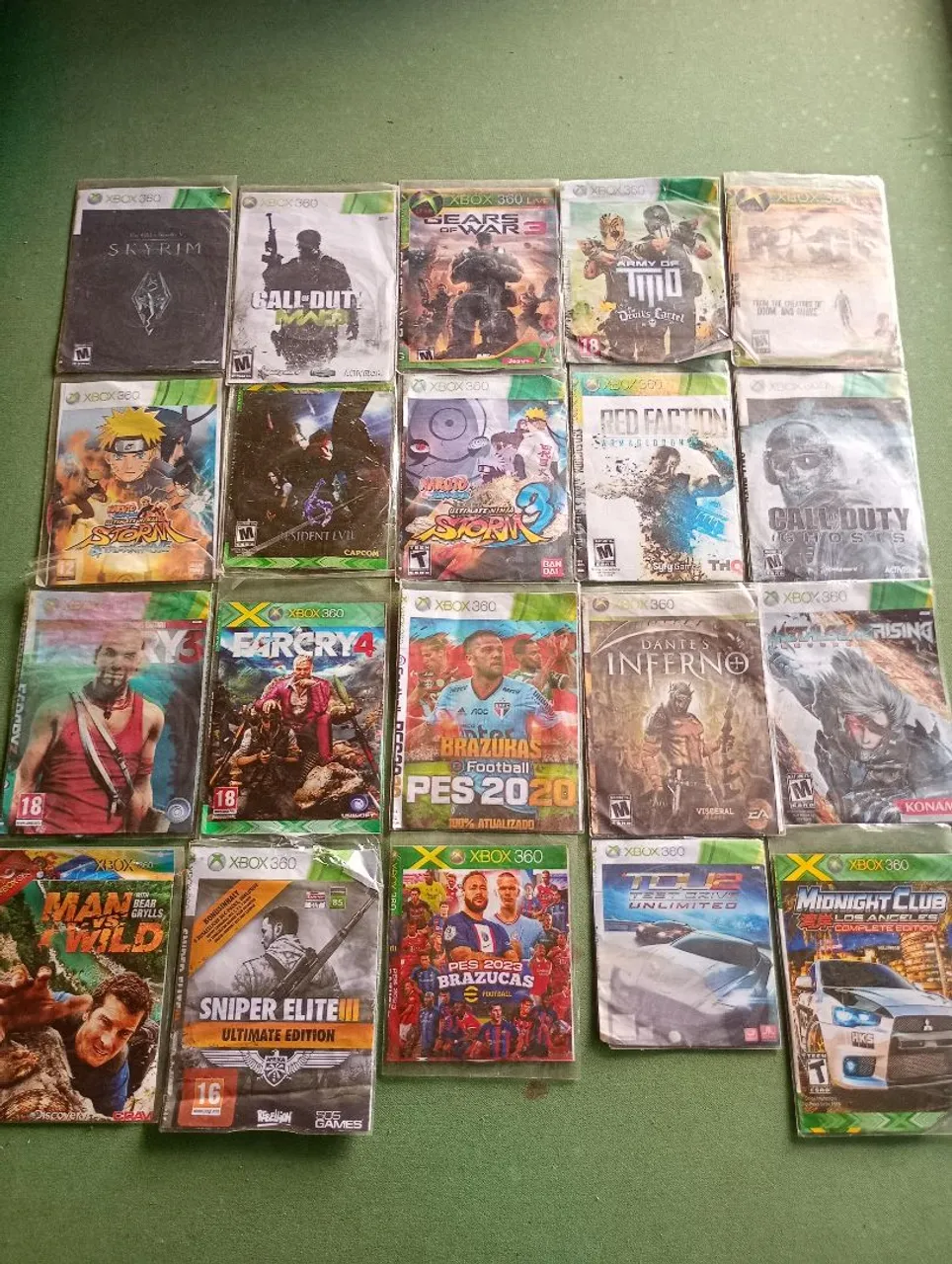 Lote com 72 Jogos Xbox 360 Desbloqueado