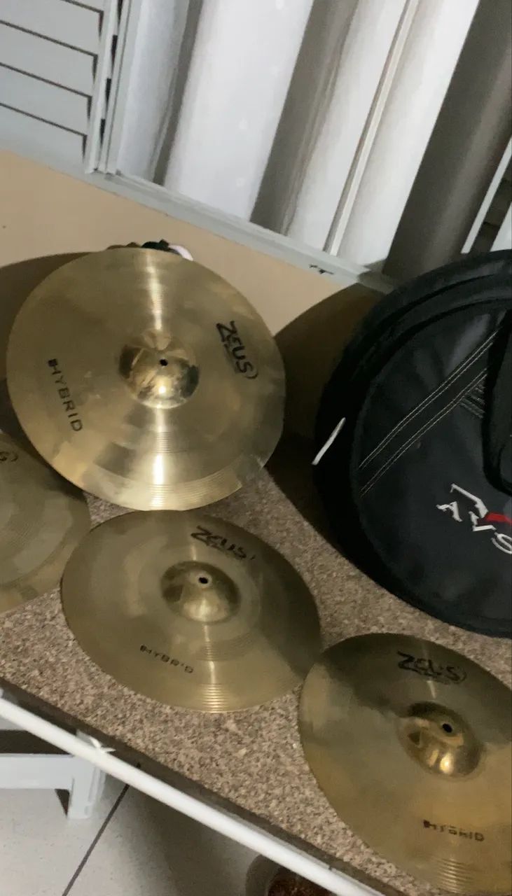 KIT DE PRATOS ZEUS HYBRID + BAG AVS REFORÇADA - Instrumentos
