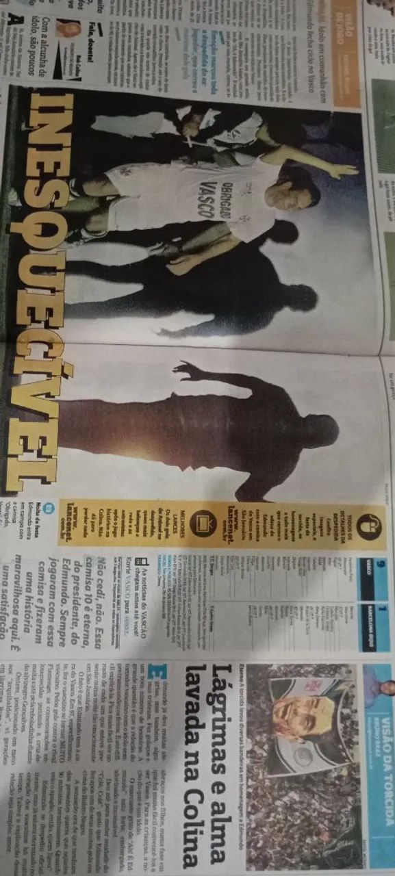 Jornal Lance, Despedida do Edmundo 2012 - Foto 2