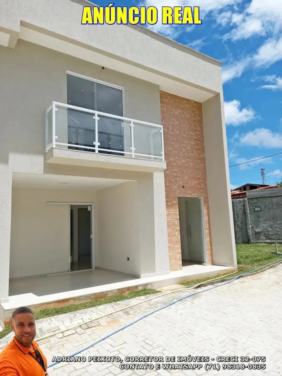 Casa Duplex para Venda em Lauro de Freitas, Caji, 4 dormitórios, 2 suítes, 4 banheiros, 1 