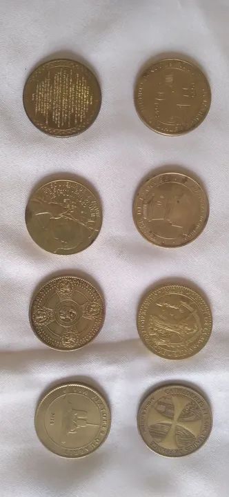 Lote com oito medalhas comemorativas francesas antigas - Foto 2
