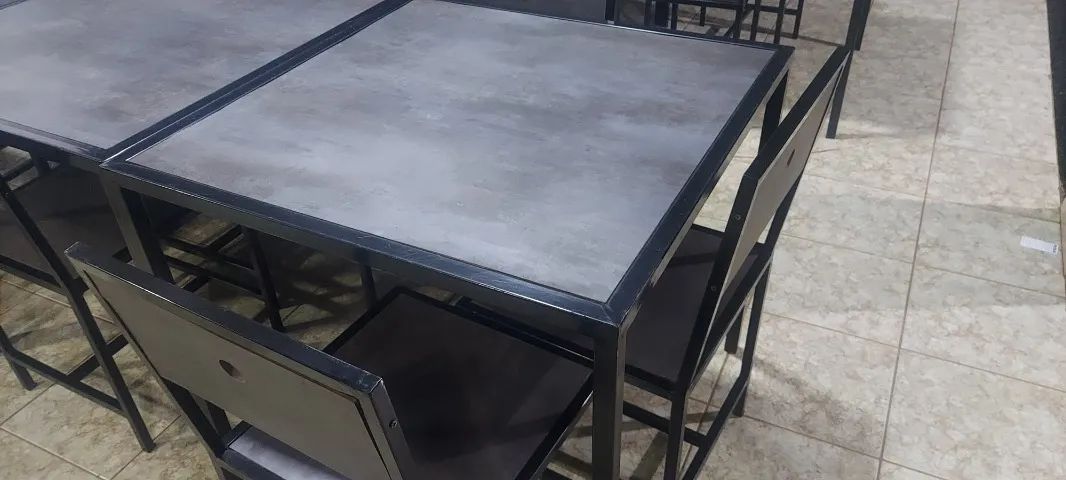 Mesa restaurante/ jantar. Estrutura de ferro e material em MDF - Foto 2