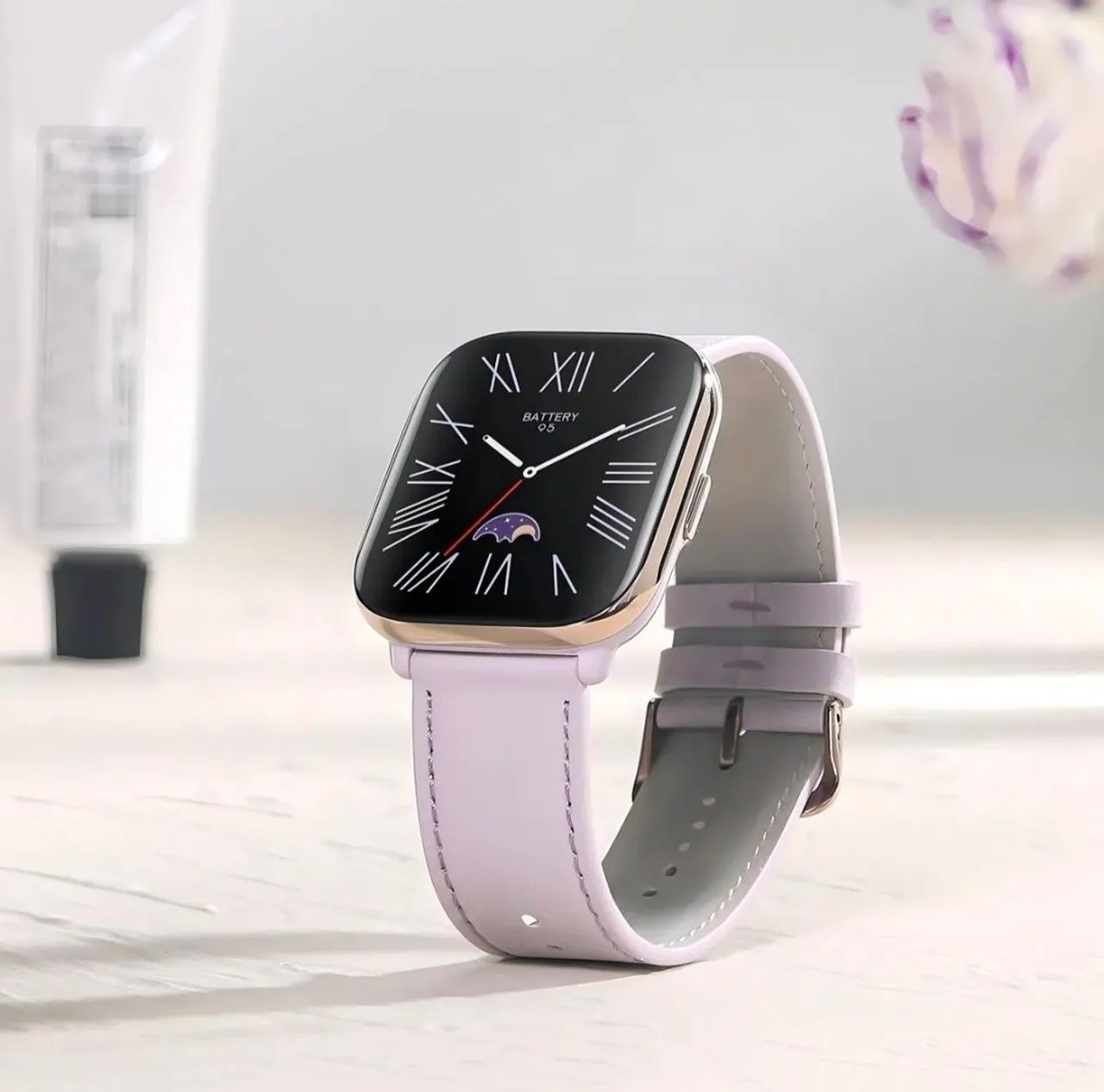 Smartwatch Amazfit Active A2211 Alexa Amoled e Alexa integrada cor Lavanda roxo - Foto 5