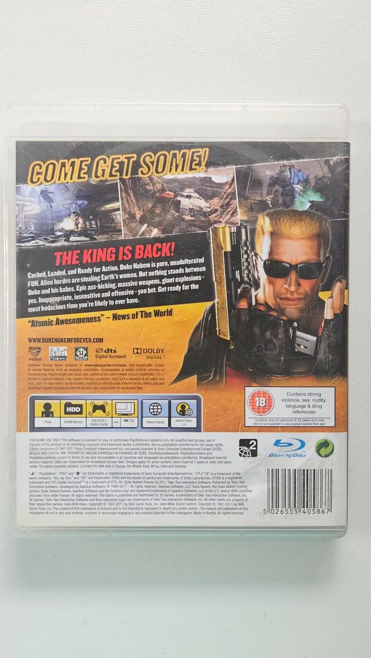 Jogo Duke Nukem Forever PS3 original fisico  - Foto 2