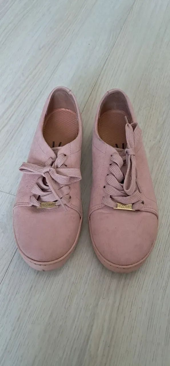 Tênis Feminino Tenis Vizzano Rosa CamurÃ§a Tênis Vizzano Feminino
