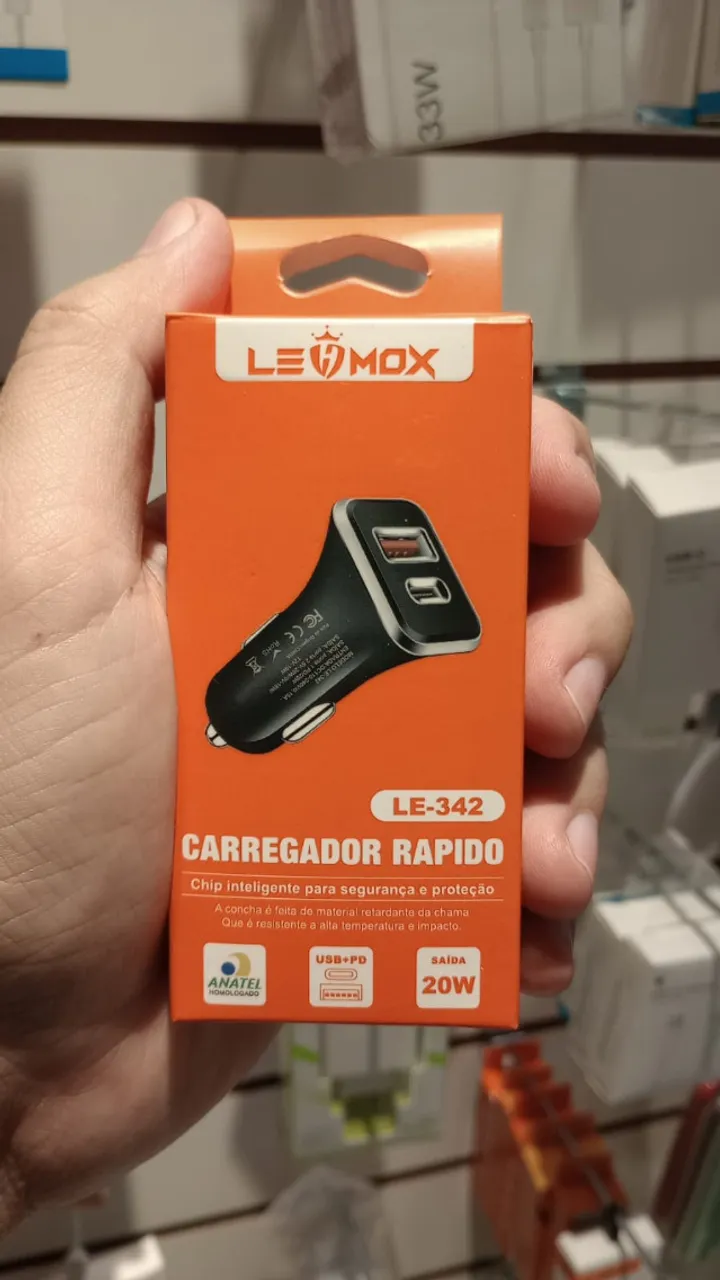 Carregador Usb Veicular Lehmox