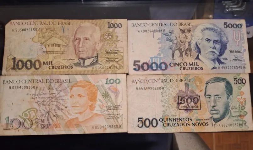 Cedulas antigas do Brasil lote com 11 cedulas - Foto 4