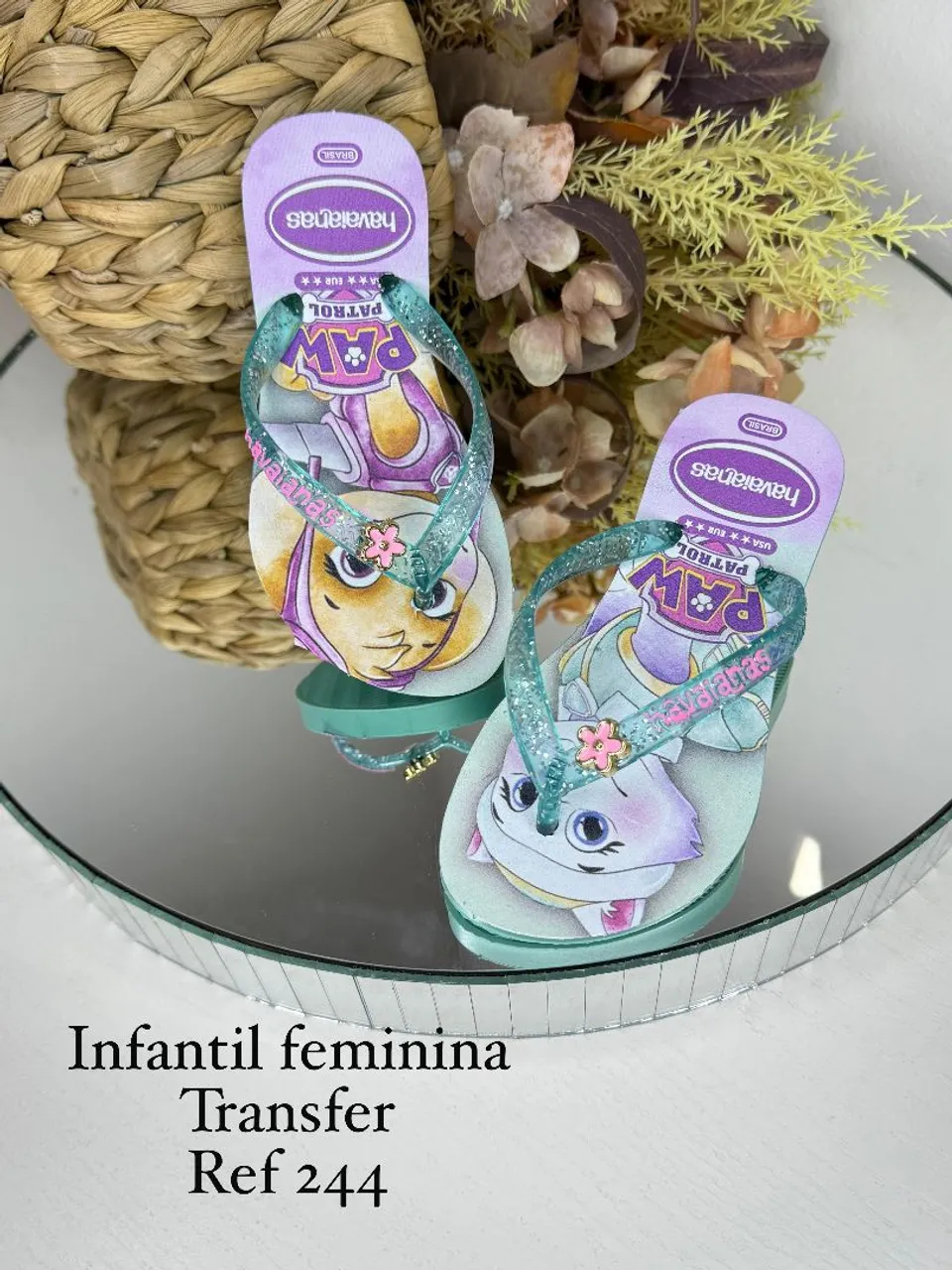 Sandália Havaianas Infantil Feminina Paw Patrol Transfer