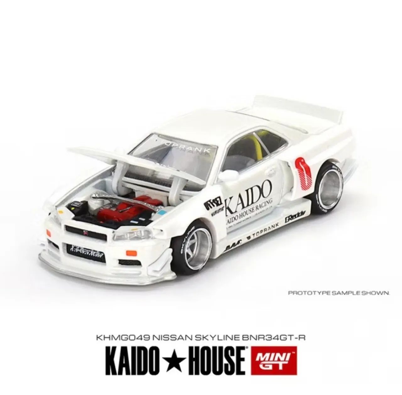 KAIDO HOUSE MINI GT スカイラインGT-R R34ブラジル限定 Mini GT Kaido House - Nissan Skyline GT-R R34 V2 Aero Japan Police