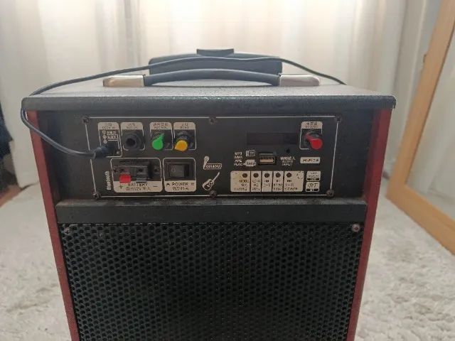 Caixa de Som Portátil (Com bateria nova)