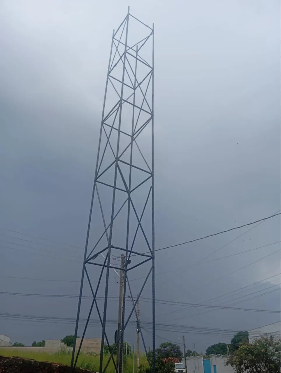 Estrutura metálica para construção