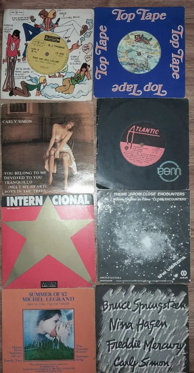 Lote de Discos de Vinil Compactos Variados - Clássicos!