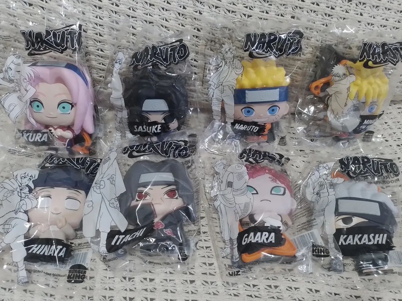 Bonecos Naruto LACRADOS - Personagens do Anime