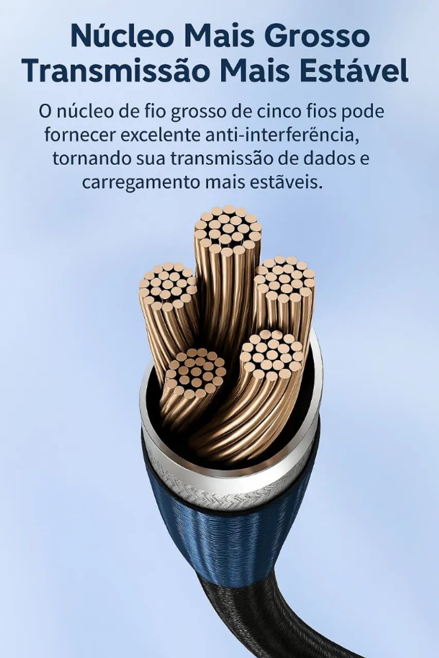 Cabo USB-C 100W 7A - 3 Metros! - Foto 5
