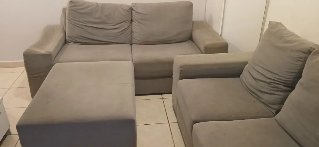 Sofá 2 lugares +2 lugares + puff extra grande  - Foto 3