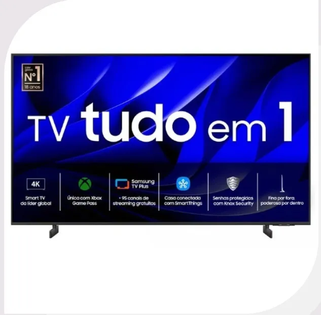 TV Samsung 50'' UHD 4K - com Bixby e Alexa integrados; com Bluetooth e Wi-Fi