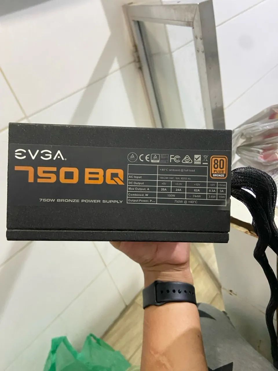 Fonte EVGA 750w 80 Plus Bronze 
