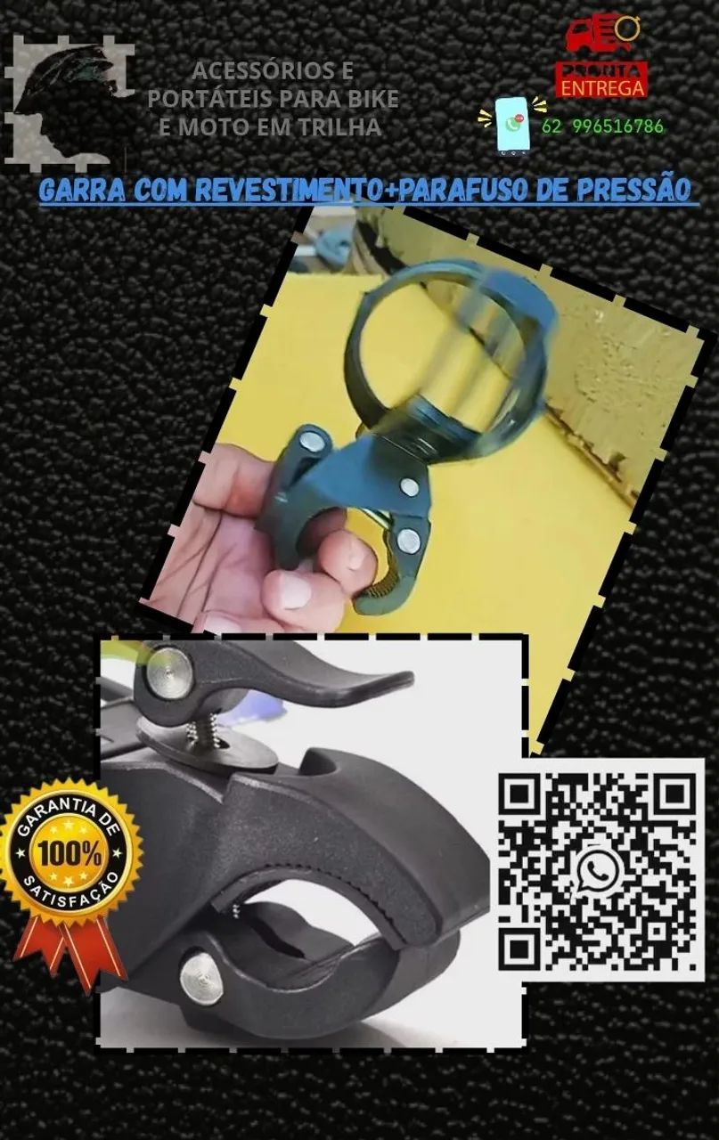 Suporte de Garrafa Bike/Moto Gira 360 ajustável <br> - Foto 4