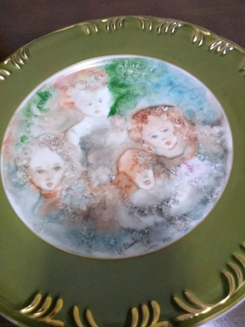 Prato Decorativo com Pintura de Crianças