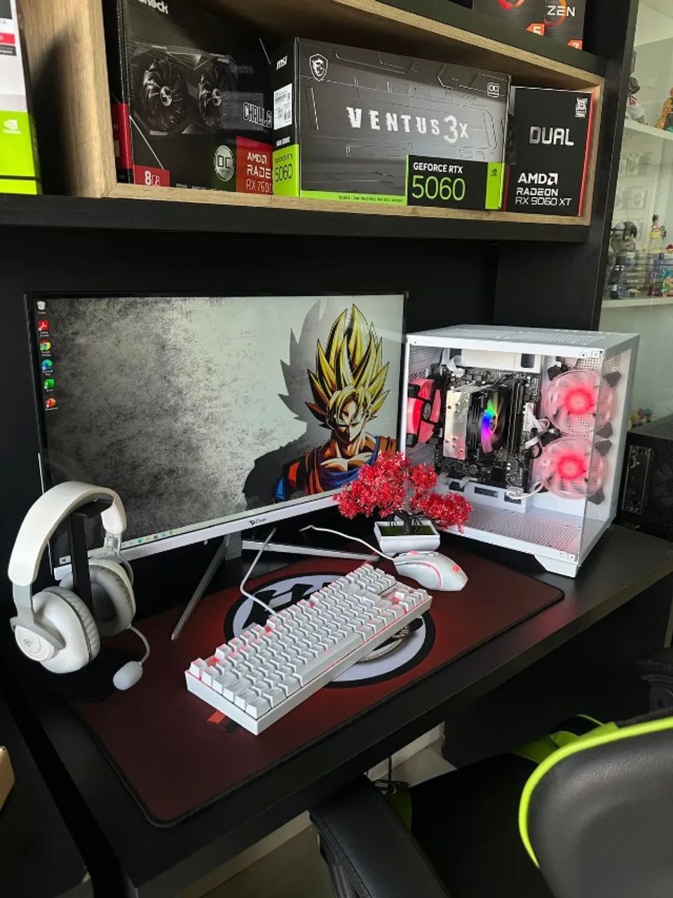 PC GAMER TODO BRANCO RYZEN 5 5600GT 16GB SSD 512GB COM MONITOR 27 Gamer - Foto 3