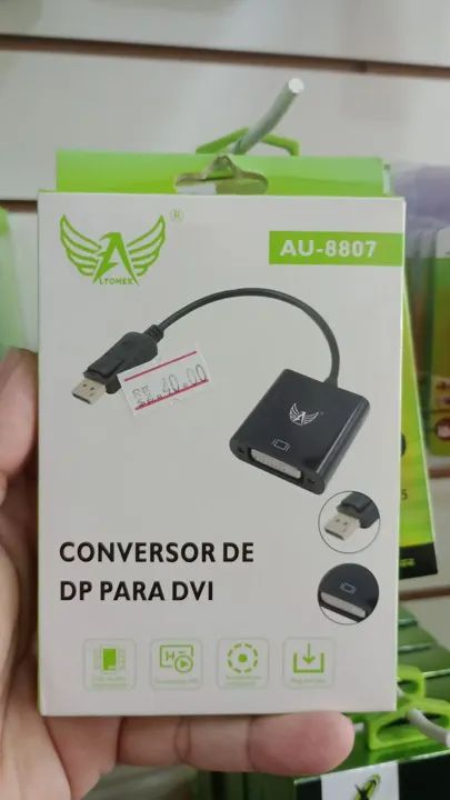 Conversor Display Port para DVI - Novo