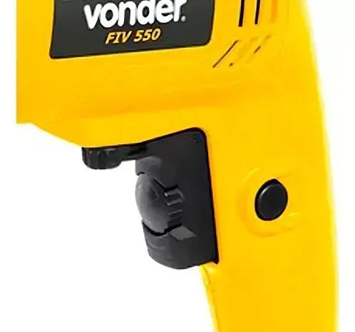 Furadeira com Impacto Reversível 550w Profissional 1/2" FIV550N Vonder - Foto 4