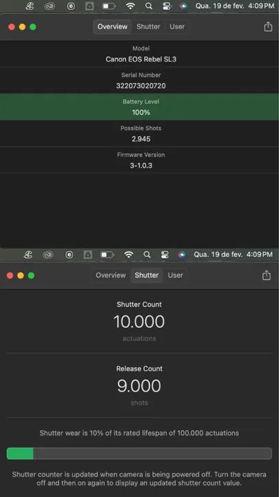 Câmera Canon SL3 - Kit Completo com 2 lentes + microfone + Cartão 128GB + Mochila. - Foto 6