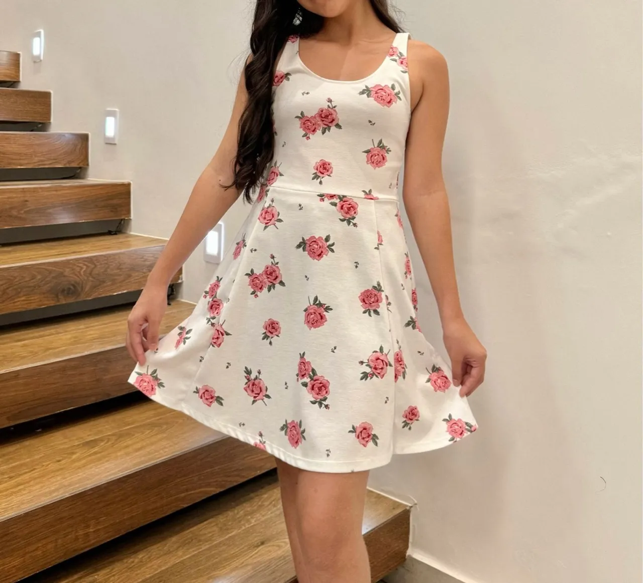 PROMOÇÃO Vestido Floral Branco