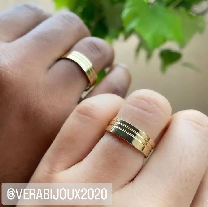 PAR DE ALIANÇAS NOIVADO E CASAMENTO  - Foto 5