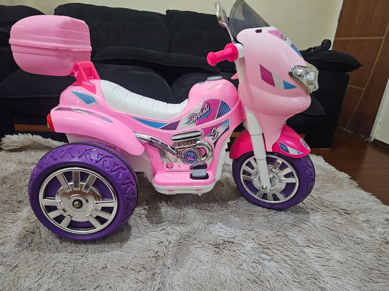 Mini Moto Elétrica Infantil Rosa - Diversão Garantida!