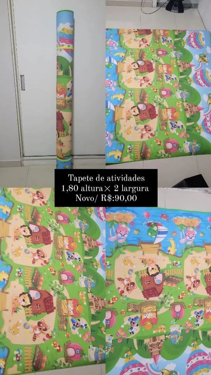 Tapete de Atividades Infantil - 1,80x2m - Novo