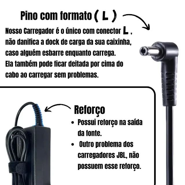 Carregador Caixa De Som Jbl Boombox 2 1 Extreme 24V 3A - Foto 4