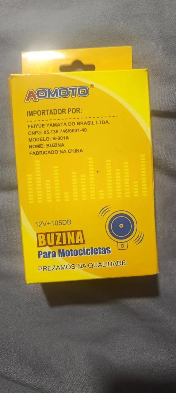 Buzina para motocicleta 12 V - Foto 4